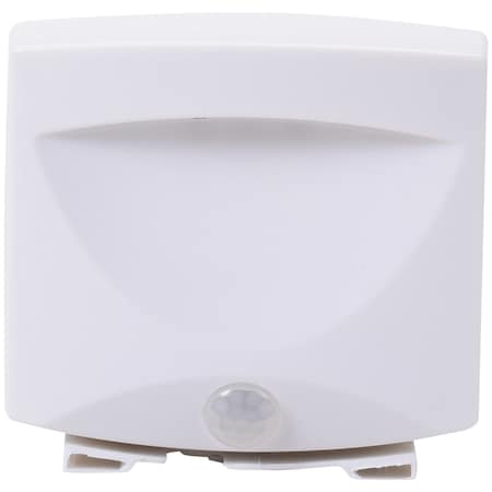 Maxsa Innovations Battery-Powered Motion-Activated Outdoor Night Light (White) 40341